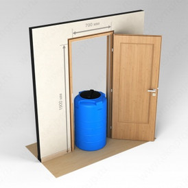 Фото-23414 Емкость T 200 литров синяя