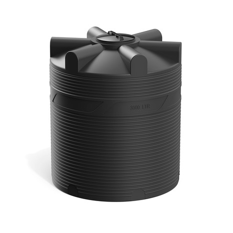 Фото-33285 Емкость V 3000 литров Полимер-Групп (черный)