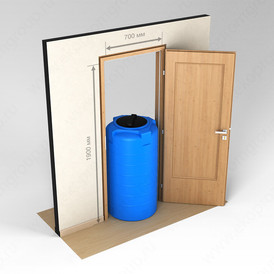 Емкость T 300 литров синяя