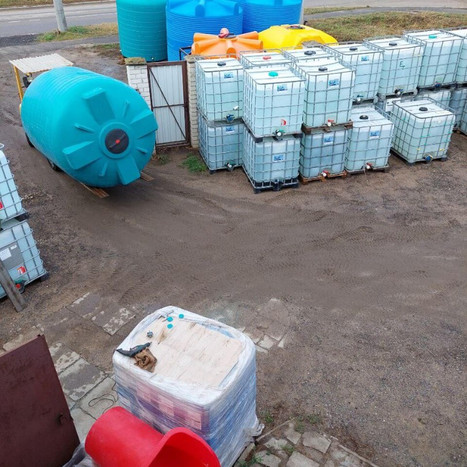 Фото-33607 Пластиковая вертикальная емкость 7000 литров (7 м3) Спутник Агро