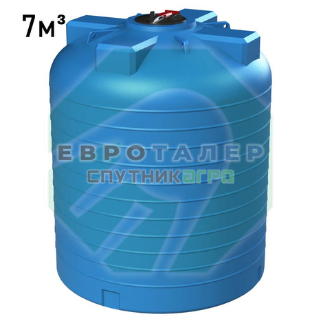 Фото-33559 Пластиковая вертикальная емкость 7000 литров (7 м3) Спутник Агро