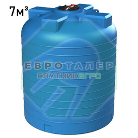 Пластиковая вертикальная емкость 7000 литров (7 м3) Спутник Агро