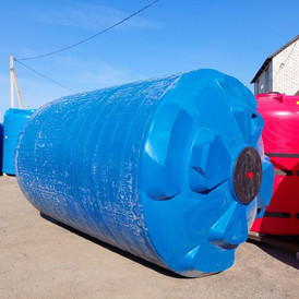 Пластиковая вертикальная емкость 15000 литров (15 м3) Спутник Агро