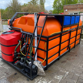 Фото-33943 МОБИЛЬНЫЙ РАСТВОРНЫЙ УЗЕЛ (РУТМ) 12000 литров (12 м3) - базовая комплектация без м/п. Спутник Агро.