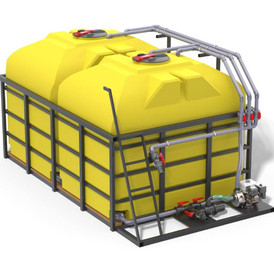 Транспортный растворный узел (РУТ) 10000 литров. Спутник Агро.