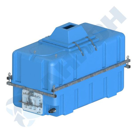 Фото-34507 Изотермический контейнер 2500 литров для перевозки живой рыбы (КР2500ПЛН-КВ) с кислородной рамкой и воздушным диффузором