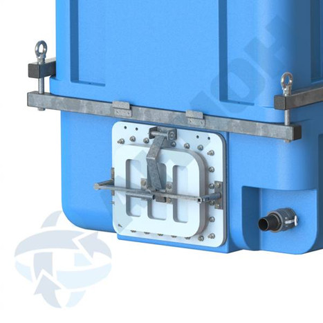 Фото-34515 Изотермический контейнер 2500 литров для перевозки живой рыбы (КР2500ПЛН-КВ) с кислородной рамкой и воздушным диффузором