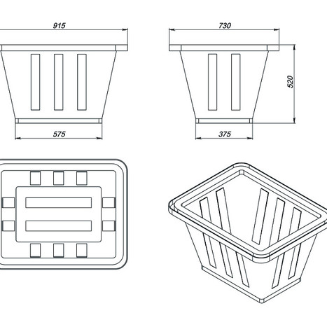 Фото-34767 Ванна K 200 литров синяя
