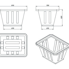Фото-34767 Ванна K 200 литров синяя