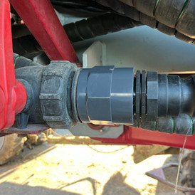 НПВХ переходник на 2 дюйма (шланг 50 мм) для с/х опрыскивателя