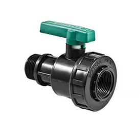 Кран шаровый G1 1/4 пластик ВР-НР