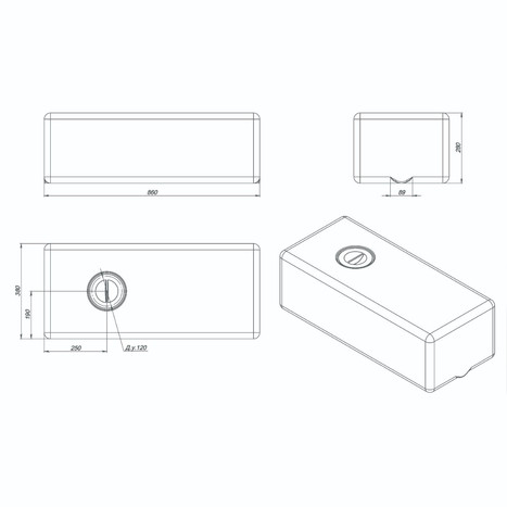 Фото-33435 Емкость ЭВП 75 литров белая