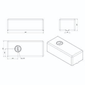 Емкость ЭВП 75 литров белая