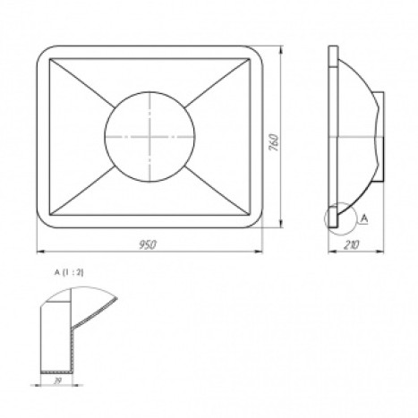 Фото-25082 Крышка ванны K 200 литров синяя