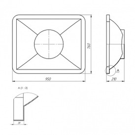 Фото-25082 Крышка ванны K 200 литров синяя