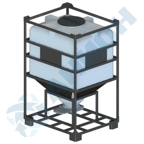 Фото-26662 Бункер 1100 литров с шибер-заслонкой