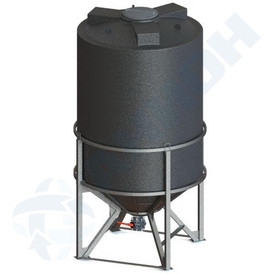 Бункер 11500 литров с дыхательным клапаном, с поворотной заслонкой