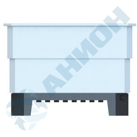 Фото-25150 Контейнер легкий КЛ500СП (полезный объем 480 литров) со сливом на подставке черного цвета (без крышки)