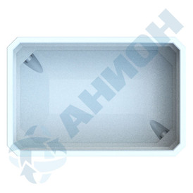 Фото-25166 Контейнер легкий КЛ500СПТ (полезный объем 480 литров) со сливом на пластмассовой подставке черного цвета с колесами (без крышки)