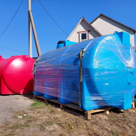 Фото-33575 Цистерна горизонтальная 11000 литров, с перегородкой, с дыхательным клапаном