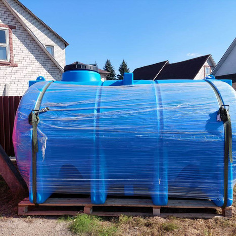 Фото-33579 Цистерна горизонтальная 11000 литров, с перегородкой, с дыхательным клапаном