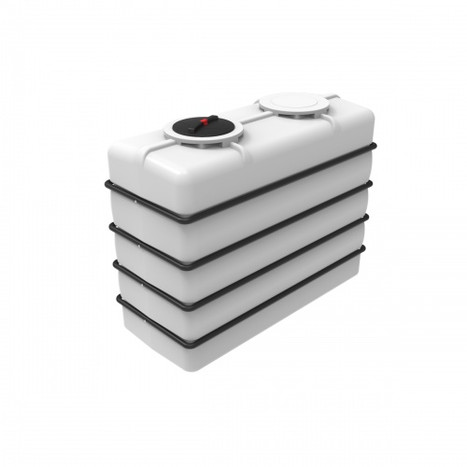 Фото-25662 Емкость K 3000 литров белая в обрешетке