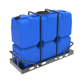 Емкость SK 2000 литров синяя в обрешетке