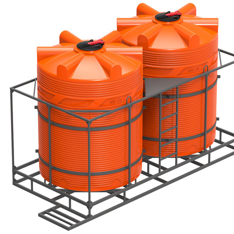 Фото-27582 Кассета 12000 литров с полным сливом двойная с емкостями V 6000 КАС