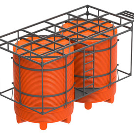 Фото-27586 Кассета 12000 литров с полным сливом двойная с емкостями V 6000 КАС