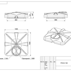Фото-31442 Бак душевой «РОСА» 160 литров