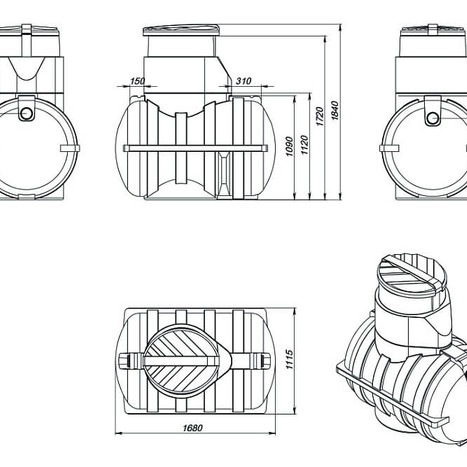Фото-33619 Септик Rostok Дачный черный