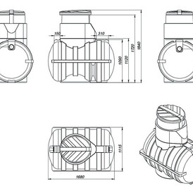 Фото-33619 Септик Rostok Дачный черный
