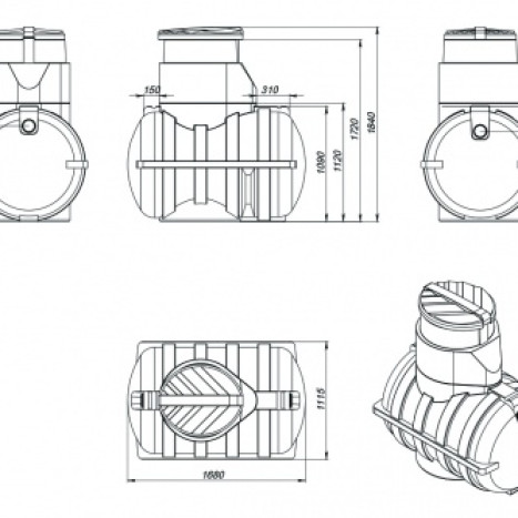 Фото-30694 Септик Rostok Дачный с насосным отсеком