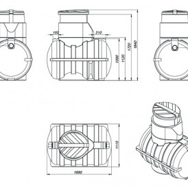 Фото-30694 Септик Rostok Дачный с насосным отсеком