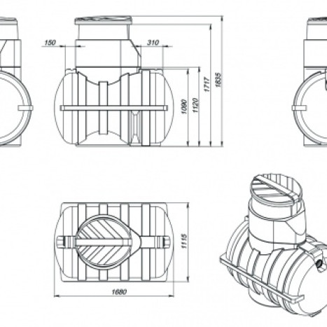 Фото-30438 Биофильтр Rostok плюс черный