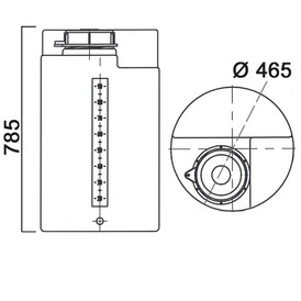 Фото-33403 Дозировочный контейнер 100 литров со сливом