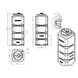 Фото-33999 Емкость L 1000 литров белая