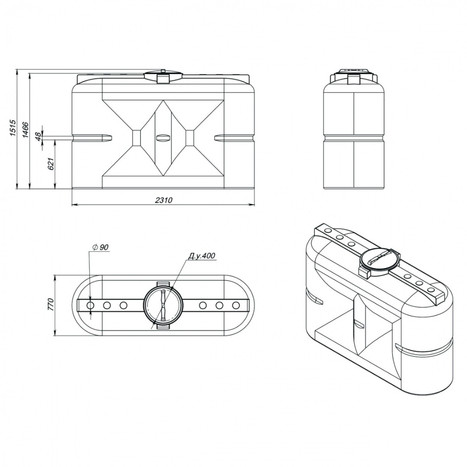 Фото-25818 Емкость S 2000л синяя