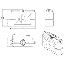 Фото-25818 Емкость S 2000л синяя