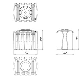 Фото-25878 Емкость ЭВП 200 (240 литров) белая