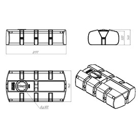 Фото-34815 Емкость AUTO 1000 литров NEW синяя