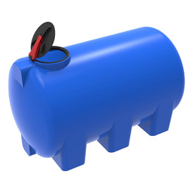 Емкость H 3000 литров синяя с откидной крышкой