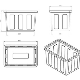 Фото-25270 Ванна K 90 литров синяя