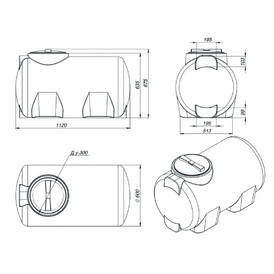 Фото-23978 Емкость H 300 литров синяя