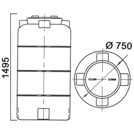 Фото-23994 Емкость 560 литров 560ВФК2