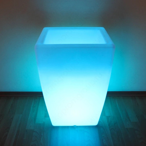 Фото-31342 Световое кашпо Flox 680 (малое) с беспроводной RGB подсветкой