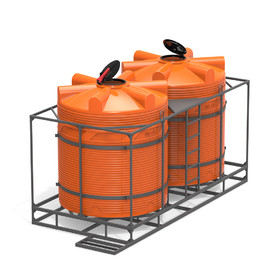 Фото-28002 Кассета  двойная с емкостями V 5000 (10000 литров) КАС с полным сливом.