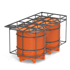 Фото-28006 Кассета  двойная с емкостями V 5000 (10000 литров) КАС с полным сливом.