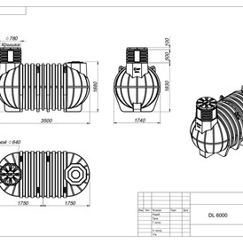 Фото-29934 Емкость Подземный модульный резервуар DL 6000 литров Полимер-Групп