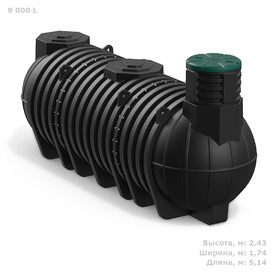 Емкость Подземный модульный резервуар DL 9000 литров Полимер-Групп